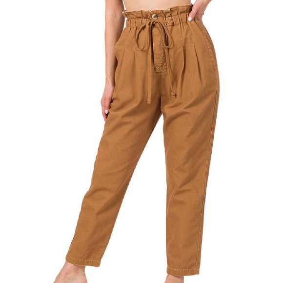 NWT Camel Canvas Pants - Picture 2 of 8